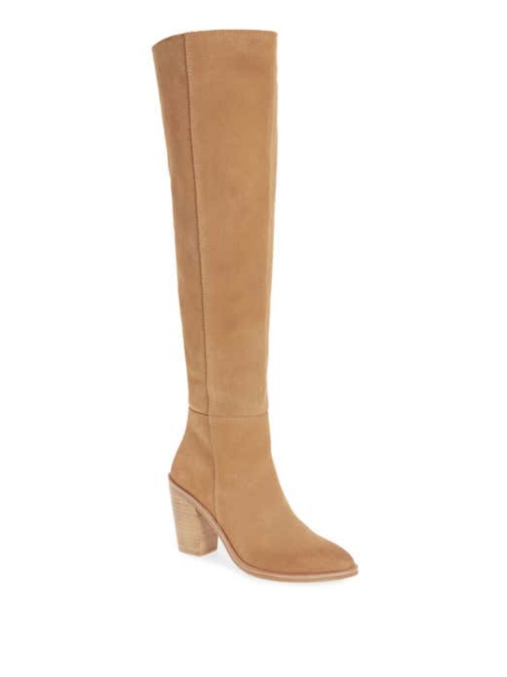 Treasure and Bond Heidi Over the Knee Suede Boot - Camel - 9